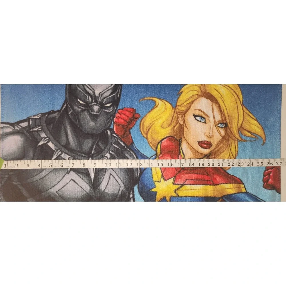 Marvel Comics Black Panther Spider-Man Groot Captain America Beach Towel